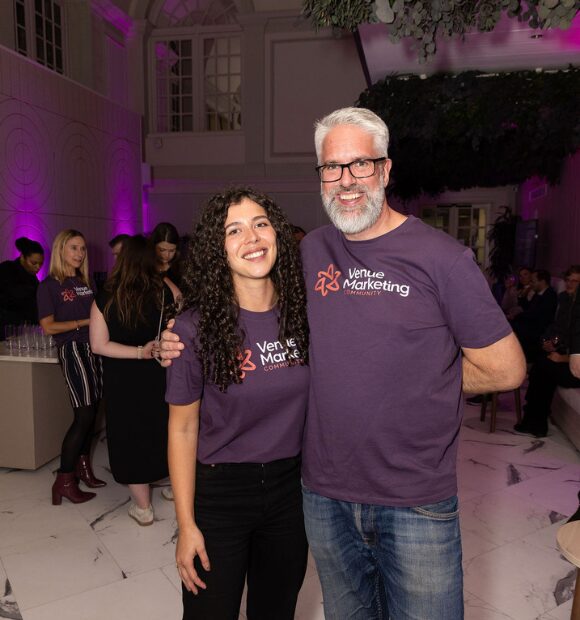 Mel and Jackson at the Venue Marketing Community launch event